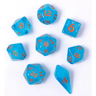 Polyhedral RPG Dice Set Ray of Frost (8)