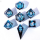 Sharp Edge Liquid Core Dice Set Twilight Azure (7)
