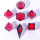 Sharp Edge Liquid Core RPG Dice Set Glow In The Dark Red (7)