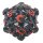 Spindown D20 Hollow Skull Black Nickel w/Red