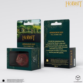 The Hobbit Spindown D20 Ember TCG Jumbo Die