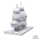 Oak and Iron Galley Frigate