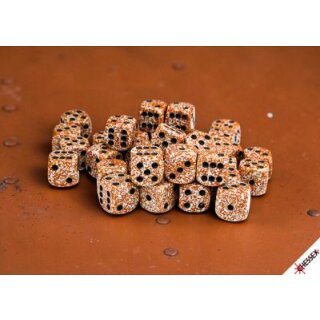 Chessex Speckled 12mm d6 Dice Blocks with Pips (36 Dice) - Rust