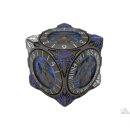 7 in 1 Dice Spinner Dice Goblin Matte Black w/Blue