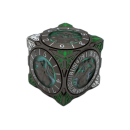 7 in 1 Dice Spinner Dice Goblin Matte Black w/Green
