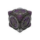 7 in 1 Dice Spinner Dice Goblin Matte Black w/Purple