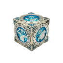 7 in 1 Dice Spinner Dice Goblin Silver w/Teal