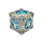 7 in 1 Dice Spinner Dice Goblin Silver w/Teal