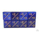 Gemstone +/- Counter Dice Cats Eye Blue