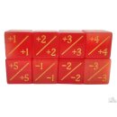 Gemstone +/- Counter Dice Cats Eye Red