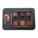 Gemstone +/- Counter Dice Cats Eye Red