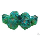 Sharp Edged Dice Diamond Cut Coral Reef Dice Set (7)