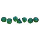 Sharp Edged Dice Diamond Cut Coral Reef Dice Set (7)