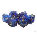 Sharp Edged Dice Diamond Cut Darkness Comes Dice Set (7)