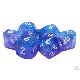 Sharp Edged Dice Diamond Cut Sleepless Night Dice Set (7)