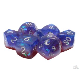 Sharp Edged Dice Diamond Cut Star Spangled Banner Dice Set (7)
