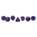 Sharp Edged Dice Diamond Cut Star Spangled Banner Dice Set (7)