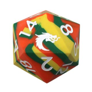 Silicone 50mm D20 Orange Green & Yellow