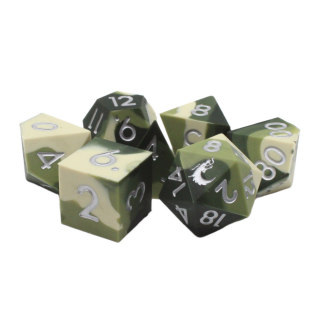 Silicone Camouflage Dice Set (7)