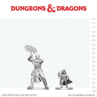 D&D Nolzur`s Marvelous Miniatures: Goliath Barbarian & Halfling Rogue
