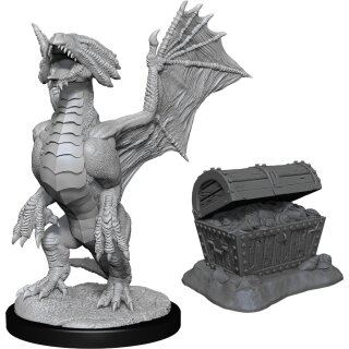 D&D Nolzur`s Marvelous Miniatures: Bronze Dragon Wyrmling & Pile of Sea
