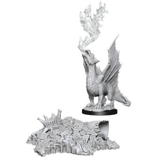D&D Nolzur`s Marvelous Miniatures: Gold Dragon Wyrmling & Small Treasure