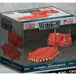 Battlefield in a Box - Gothic Sector - Legion Chapel Barracks Red Paint Scheme (1)