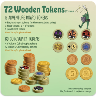 A Wild Venture: Wooden Tokens Set