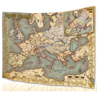 Ars Magica RPG: Mythic Europe Fabric Map