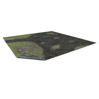 Cobbled Outskirts Gaming Mat 2x2