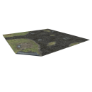 Cobbled Outskirts Gaming Mat 3x3 Grid